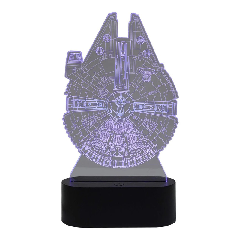 Led Neon 3D Millennium Falcon Shape - إضاءة